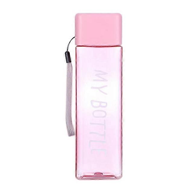 480ml Square Water Bottle Portable Storage