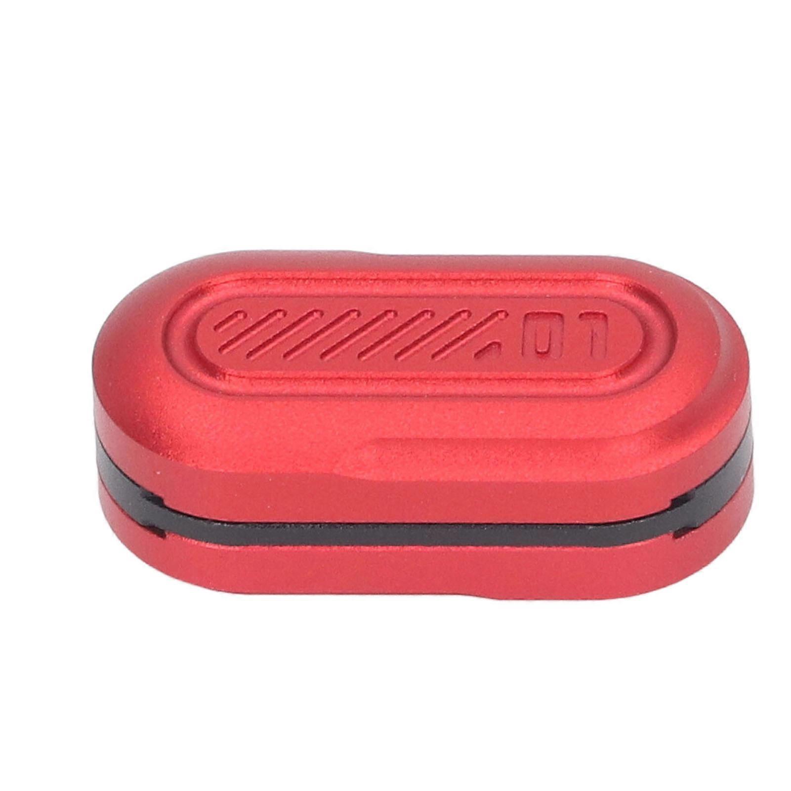 3 Layer Magnetic ADHD Haptic Slider Adult Metal Capsule Shaped Anxiety Stress Relief Push Slider Toy Red