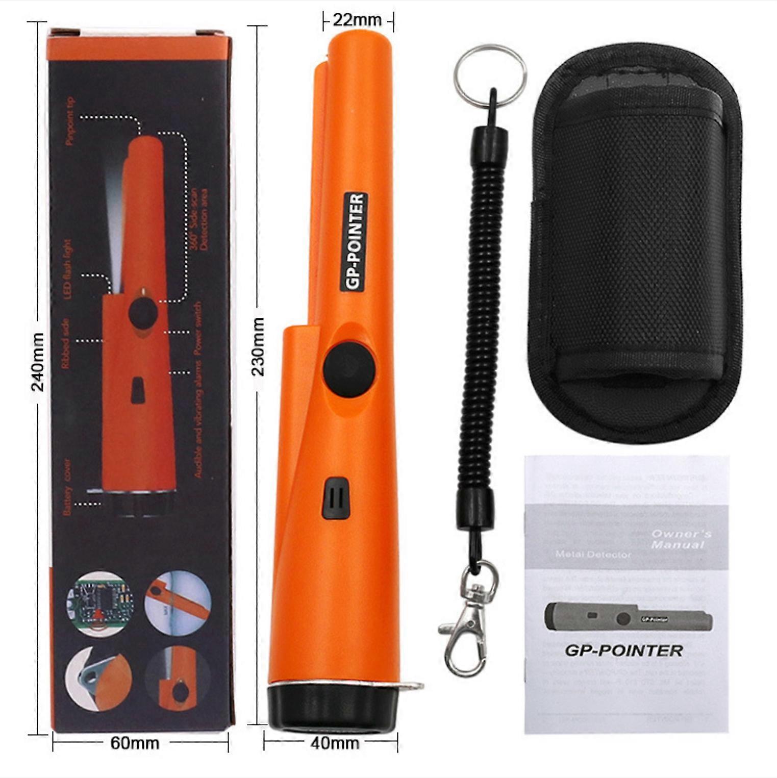 Metal Detectors,Metal Detectors for Adults and Kids, Portable Metal Detector LED Pin Pointer - 360 Scan Detector with Buzzer Vibration, Kids Metal Det