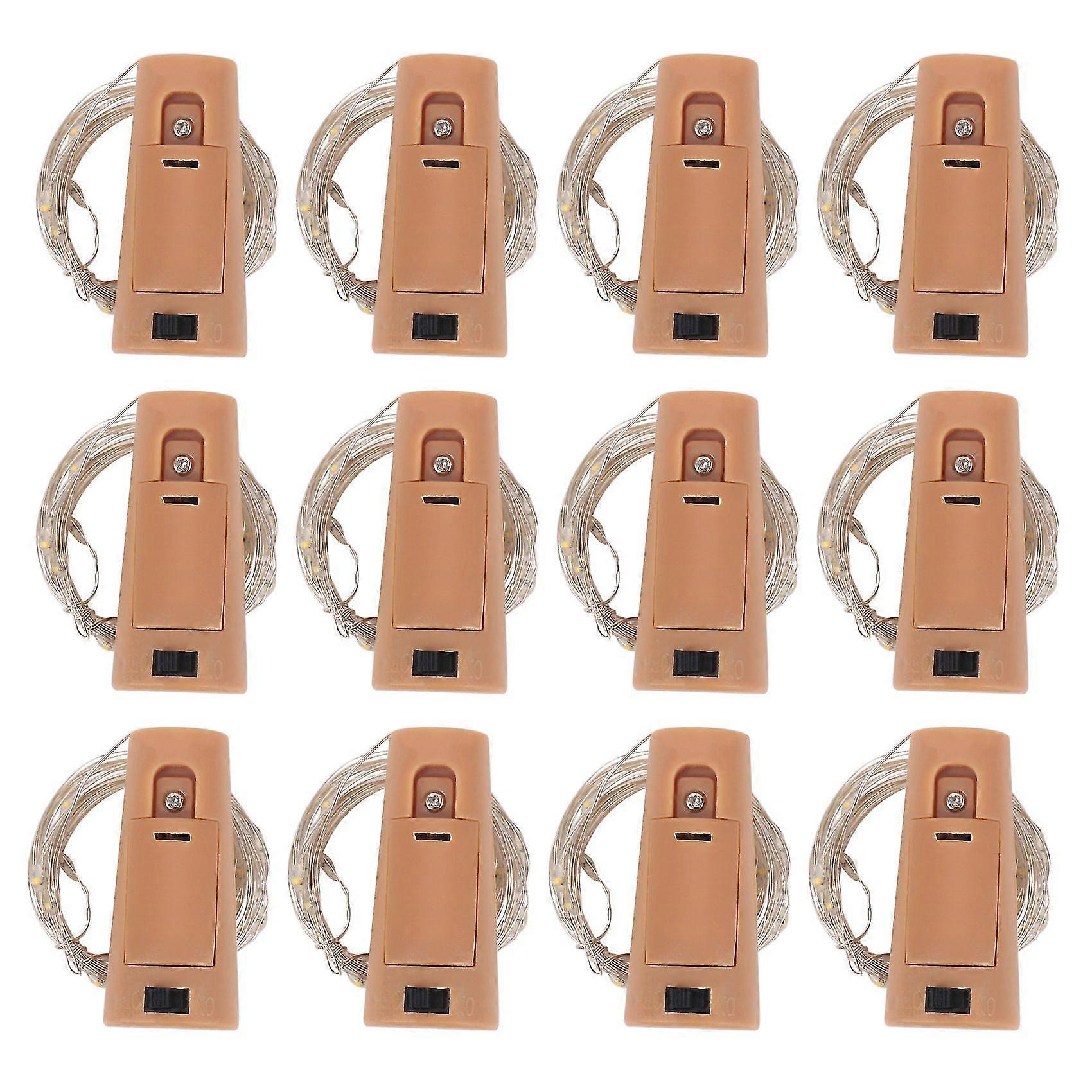 Cork Lights For Wine Bottle, Wine Bottle Lights 12 Pack 6.5ft 20 Led Wine Cork String Lights For Gl