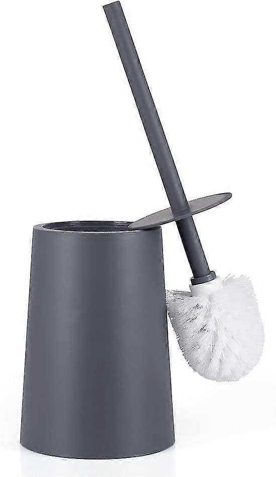 Gray Toilet Brush With Holder Design Gray