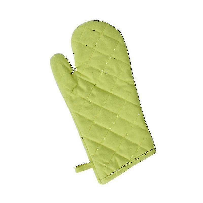 Baking Gloves Thickened Microwave Gloves Kitchen Insulation Tool (green)
