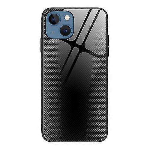Compatible with Iphone 15 Texture Gradient Glass Tpu Mobile Phone Case