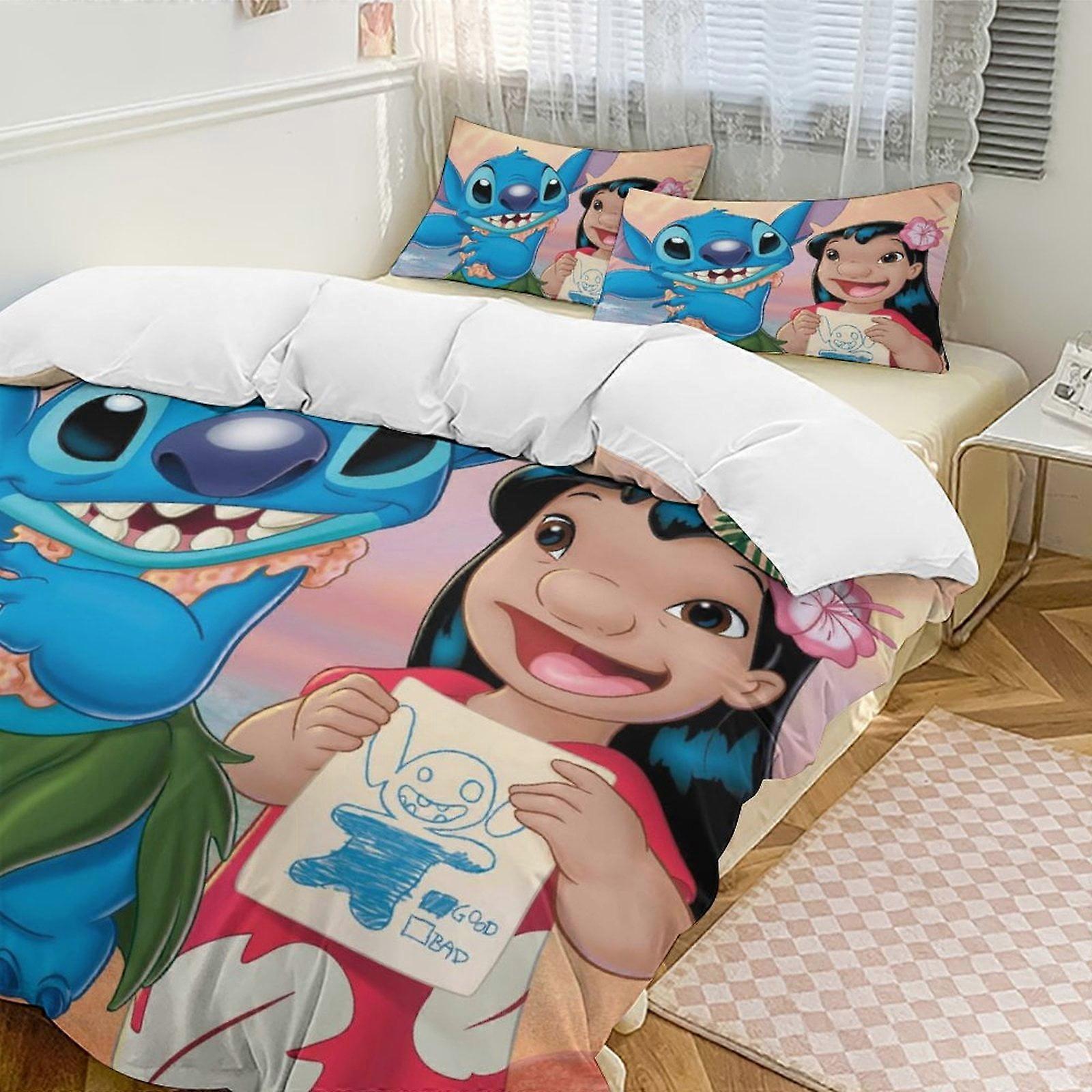 v3994 침대 시트 침구 스티치카툰 컬렉션 3피스 컴포터 세트, 어린이 및 청소년을 위한 맞춤형 침구 장식 침대 시트 yuq3994
