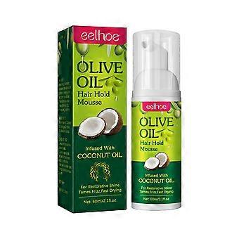 Olijfolie Hair Mousse Curls Hydraterende krullen Bescherming Langdurige anti-frizz mousse