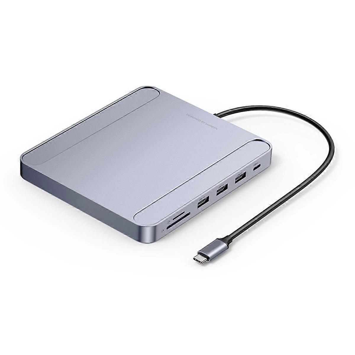 USB C Hub Docking Station Type-C to Gigabit Network Card 3-Port USB Card Reader for 2021 Accessorie
