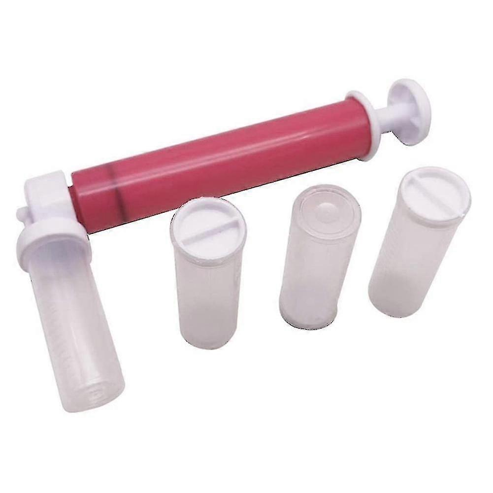 Manual Airbrush Cake Airbrush Pump Coloring Duster ,rose Red