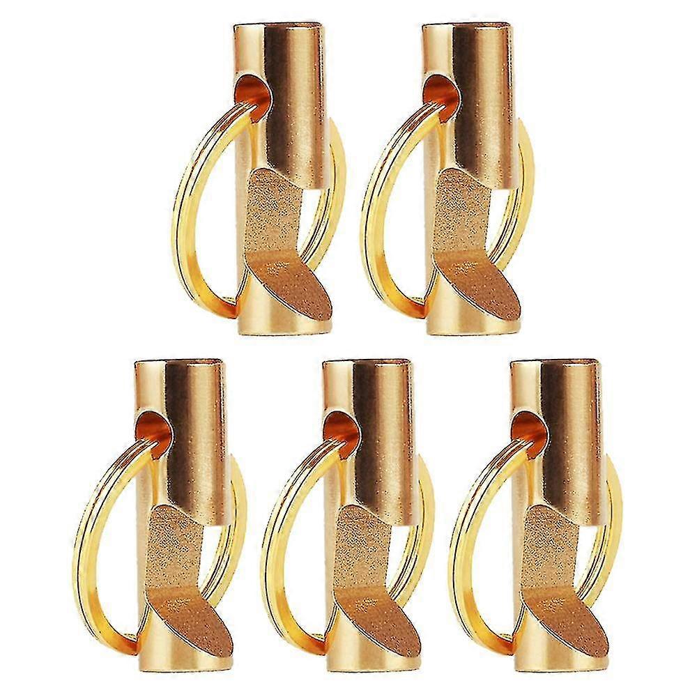 5 Pcs Creative Solid Brass Bottle Opener Beer Opener Keychain Charm Mini Can Opener Charm