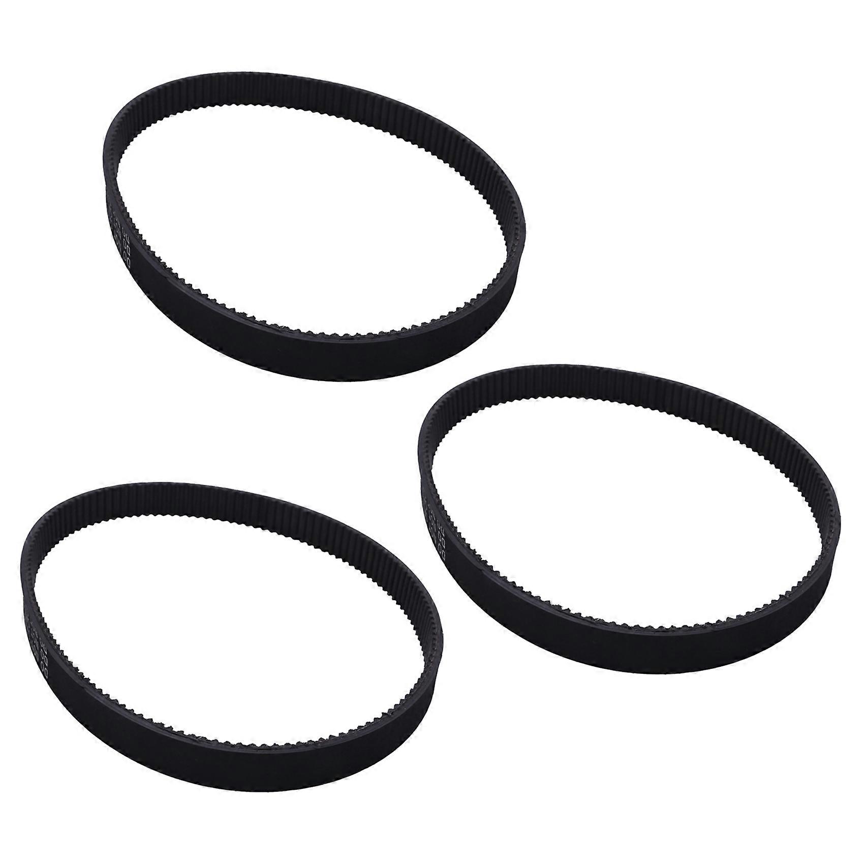 3X Replacement -420-12 Black Rubber Driving Belt Round Belt Line Ring Electric Bike E-Bike Scooter