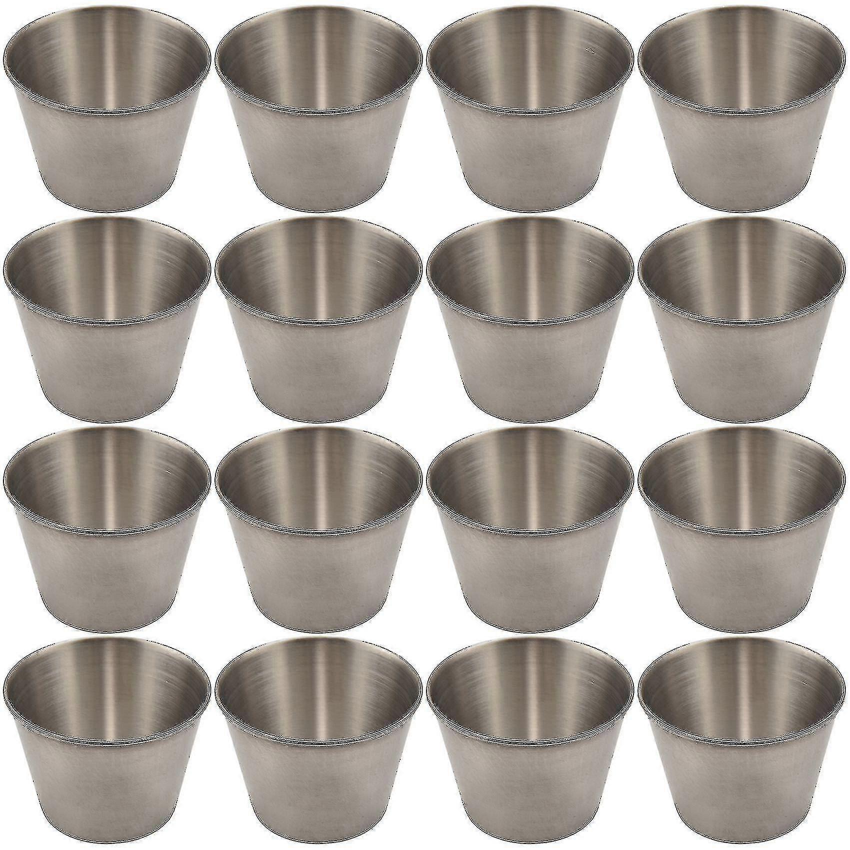 24 Pack Stainless Steel Condiment Sauce S,commercial Dipping Sauce S,ramekin Condiment S P