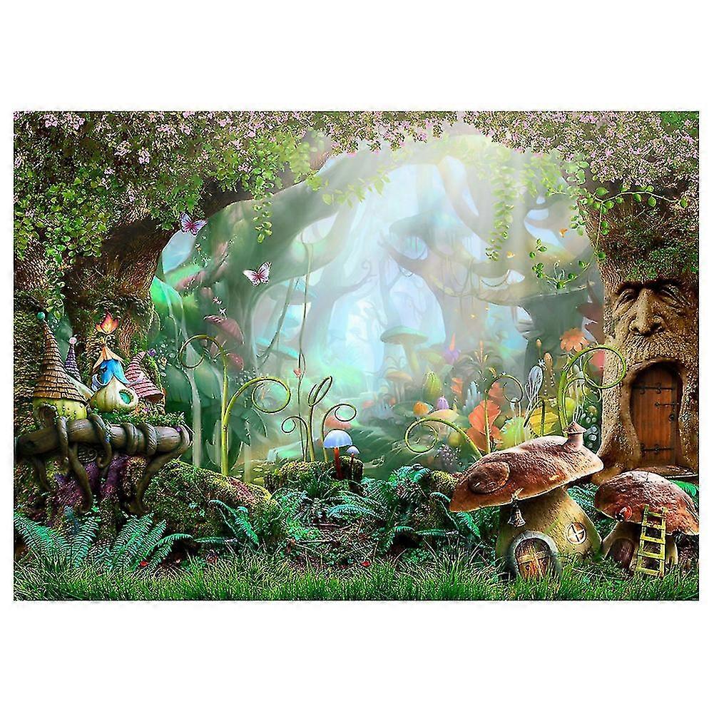 7x5ft Washable Fabric Photography Background Fairytale Dreamlike Nature Forest Life Background Phot