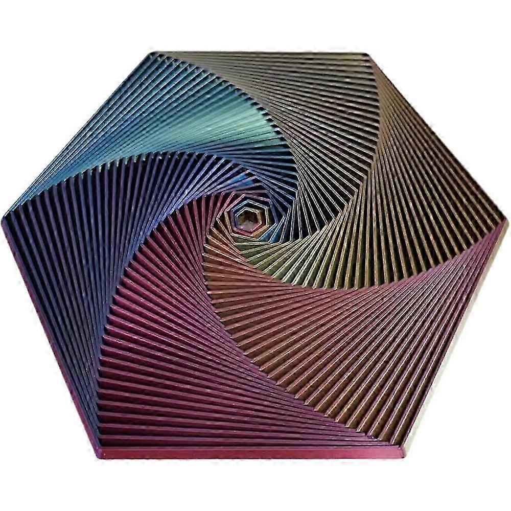 Anti-stress Fractal Fidget Hexagon Portable Playing Sensory Toy Hexagon Spiral Hexagon Mindful Meditation Tool