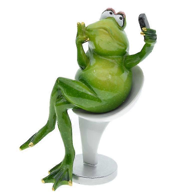 Cute Green Frog Figurines Frog For Decoration