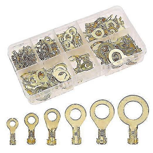 150pcs Ring Augen Messing Kabel Klemmen Draht Steckverbinder Sortiment M3-M10