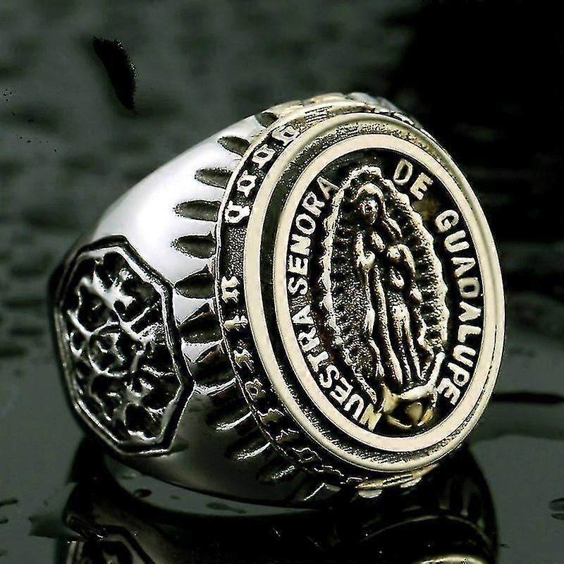 Vintage Sun Goddess Two Tone Ring - Punk Sun Goddess Two Tone Ring
