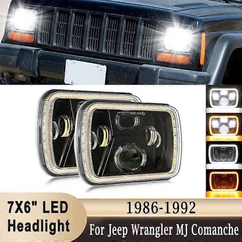 7X6 LED προβολείς 6000K 280W 28000LM τρέχοντας σινάλ ελαφριά δέσμη Hi-Lo στροφών για το Jeep Cherokee XJ Wrangler YJ για GMC/Ford