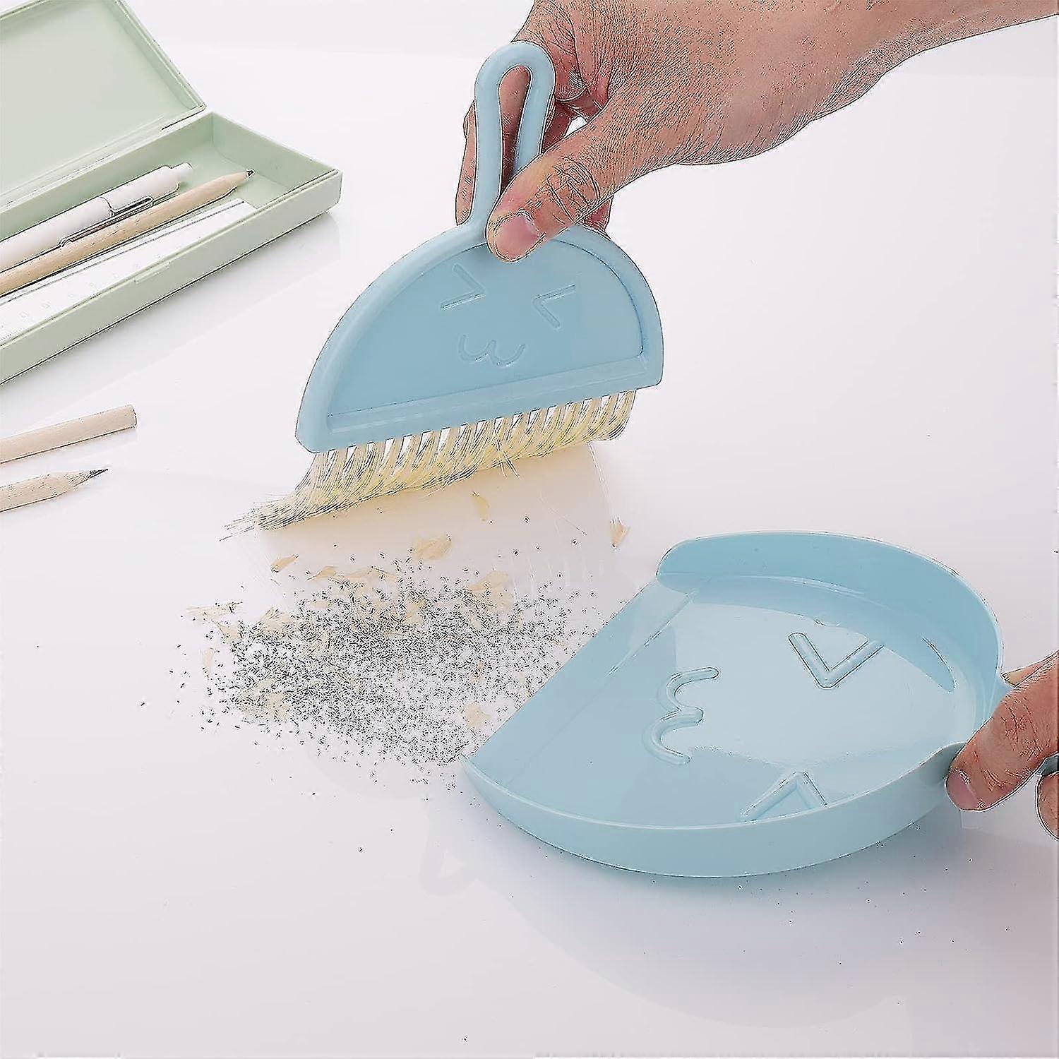 Mini Dustpan And Dustpan Set, Portable Small Broom And Dustpan For Dining Table, Crumb Brush Cleaning Tools With Soft Bristle And Dustpan For Desktop