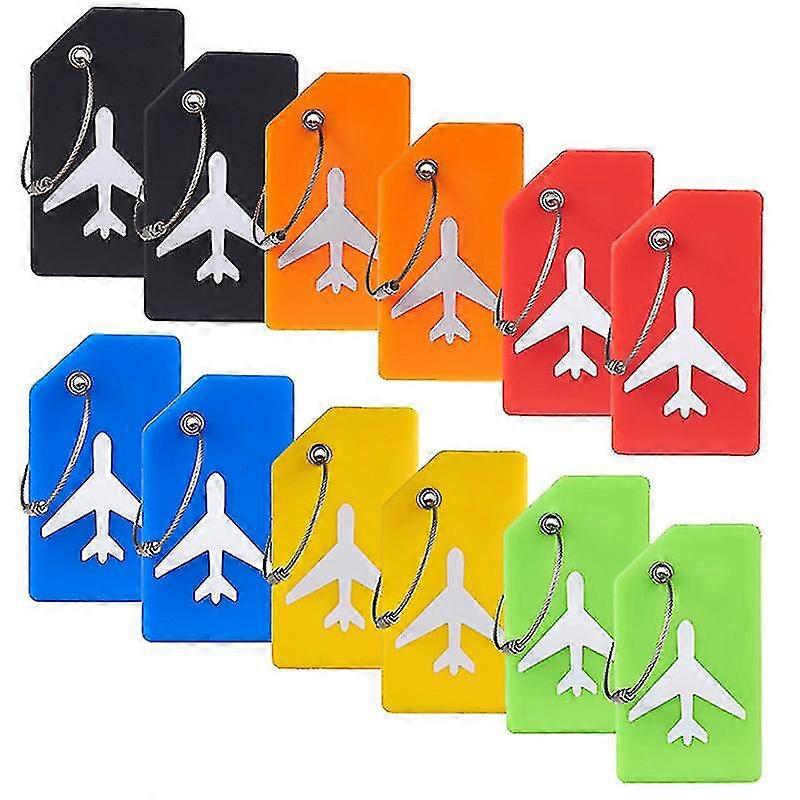 5 Pack Silicone Luggage Tag With Name Id Card Perfect To Quickly Spot Suitcase Tags