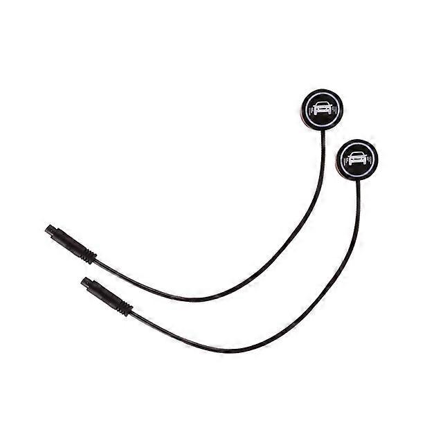 2pcs Car Blind Spot Radar Detection System Warning Light Driving Reversing Assistance Microwave Sensor Car Signal Lamp 5V