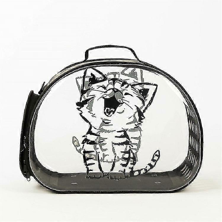 portable backpack size:42u00d728u00d732cm pattern color:gray transparent