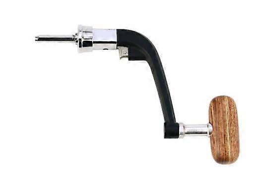 3 Pack Fishing Reel Handle Metal Fishing Spinning Reel Crank Replacement With Wood Rotatable Grip M