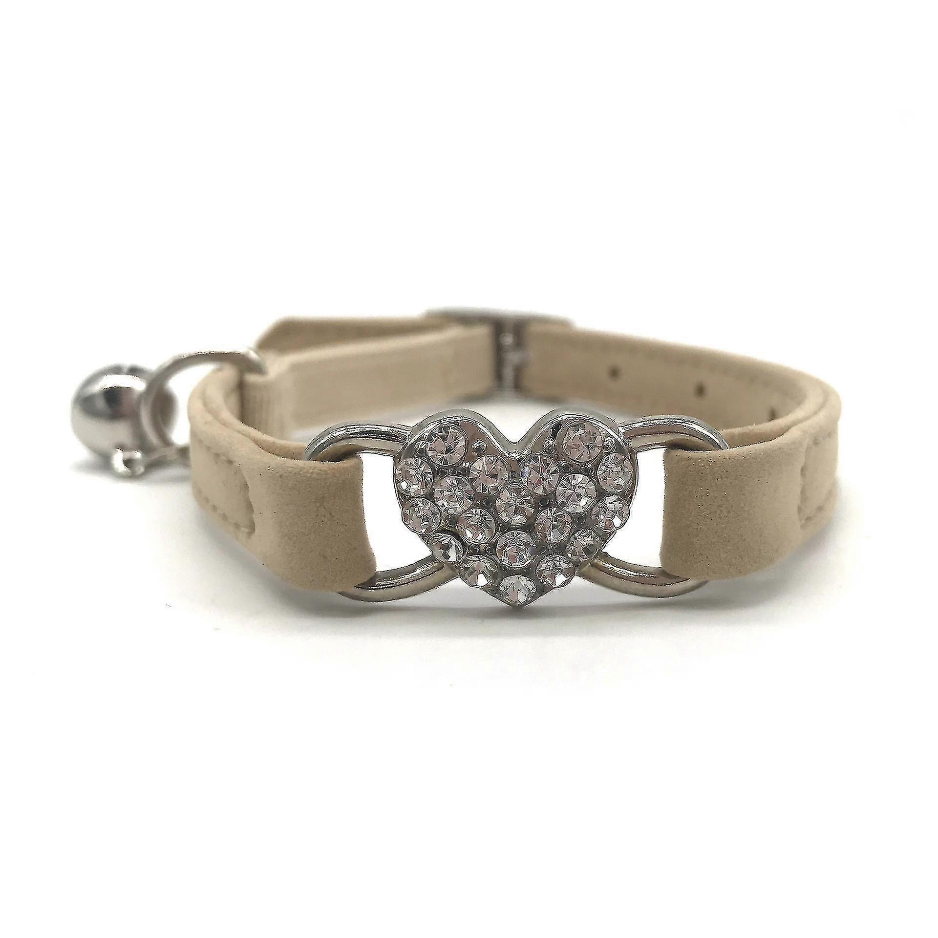 Lovely Kitten Collar, Cat Collar With Bell And Adjustable Elastic Strap