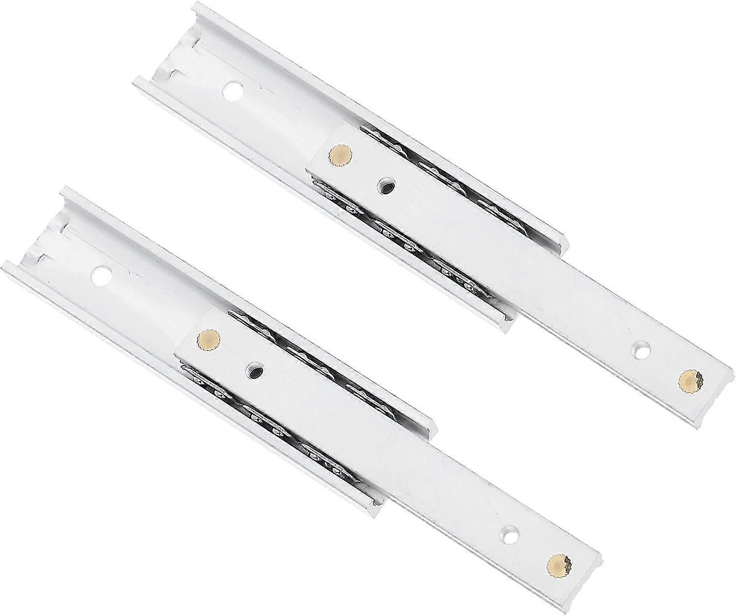 2pcs Cabinet Drawer Slides SelfClosing Smooth Glide Furniture Repair Aluminum Alloy