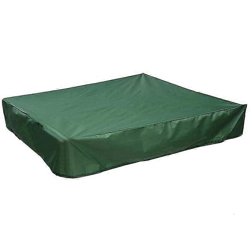 Cover, Square Dustproof Cover With Drawstring, Waterproof Sandpit Pool Cover, Green, 120 X 120cm