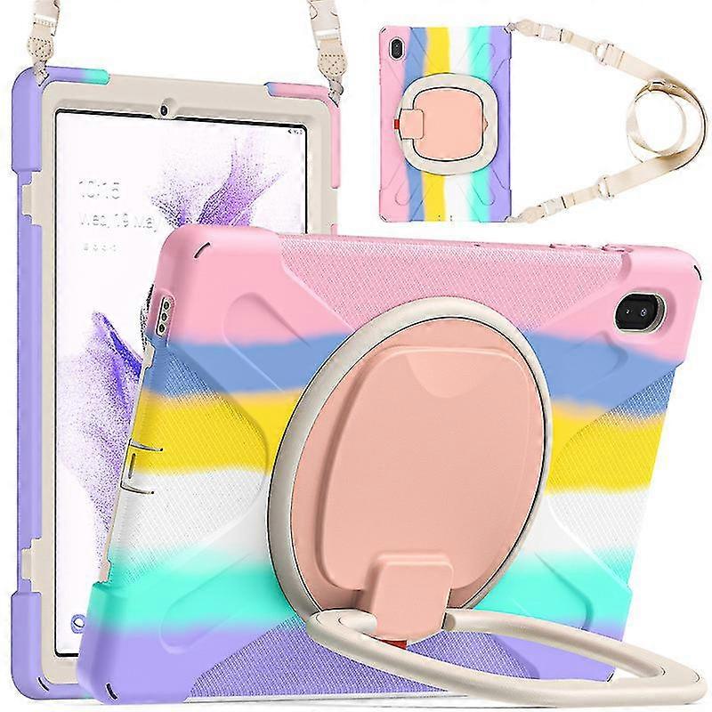 Compatible Ipad Pro Heavy Sturdy Shockproof Kids Case With Screen Protector, Case With 360 Rotating Stand  And Carrying Strap For 9.7 Compatible Ipad