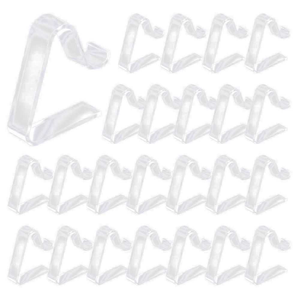 24 Pieces Transparent Clear Tablecloth Clips, Table Cloth Hold Down Clips Table Cloth Holder for Ch