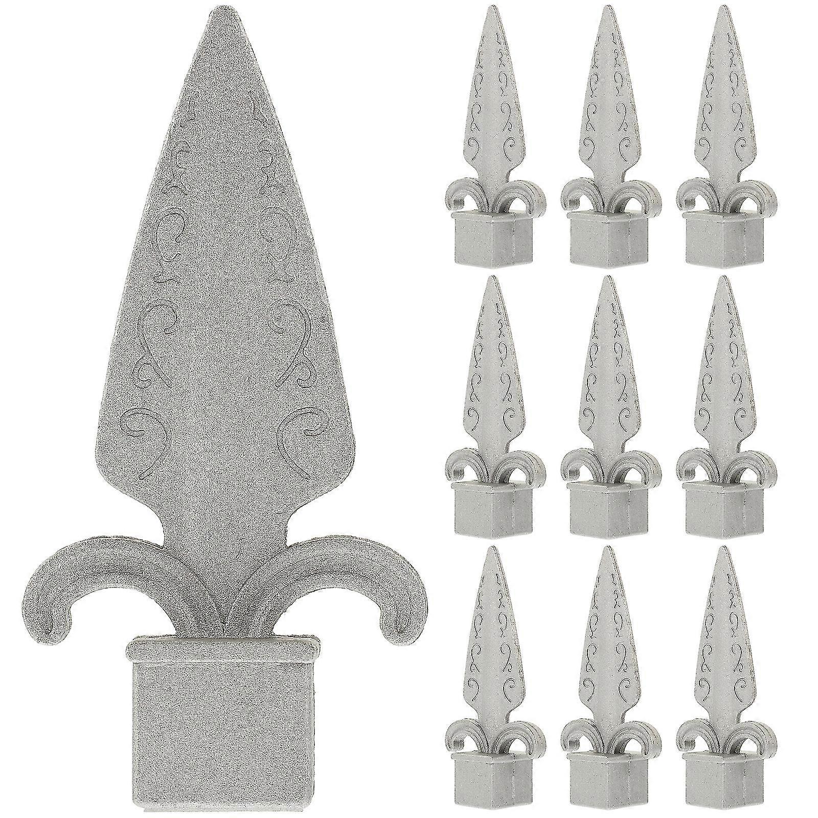 10ks Hliníkový Plot Kopí Plot Koncovky Venkovní Plot Koncovky Plot Supply-FCY