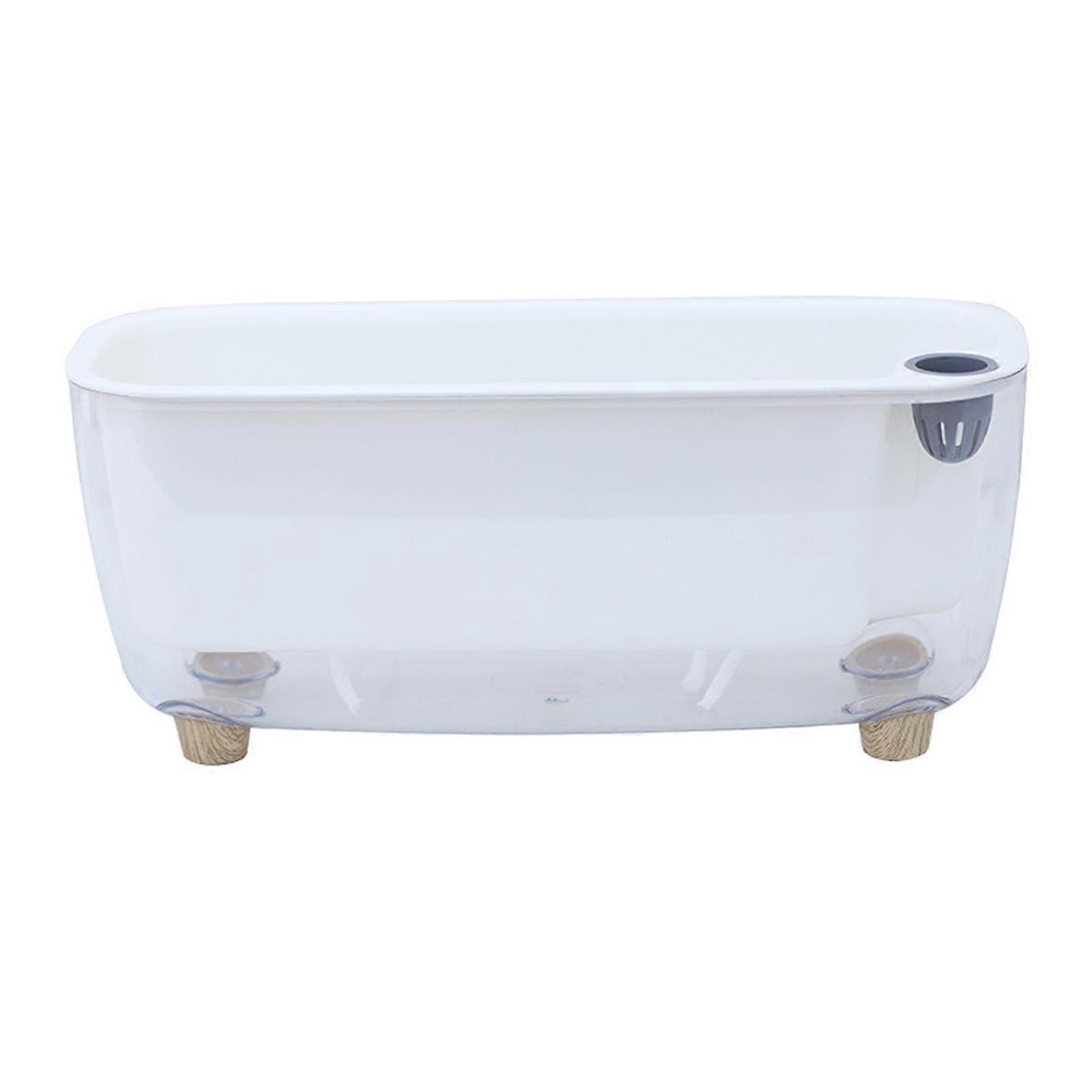 Självvattnande Blomma Planter Klar Växtkruka för Utomhus Inomhus Skrivbord Balkong