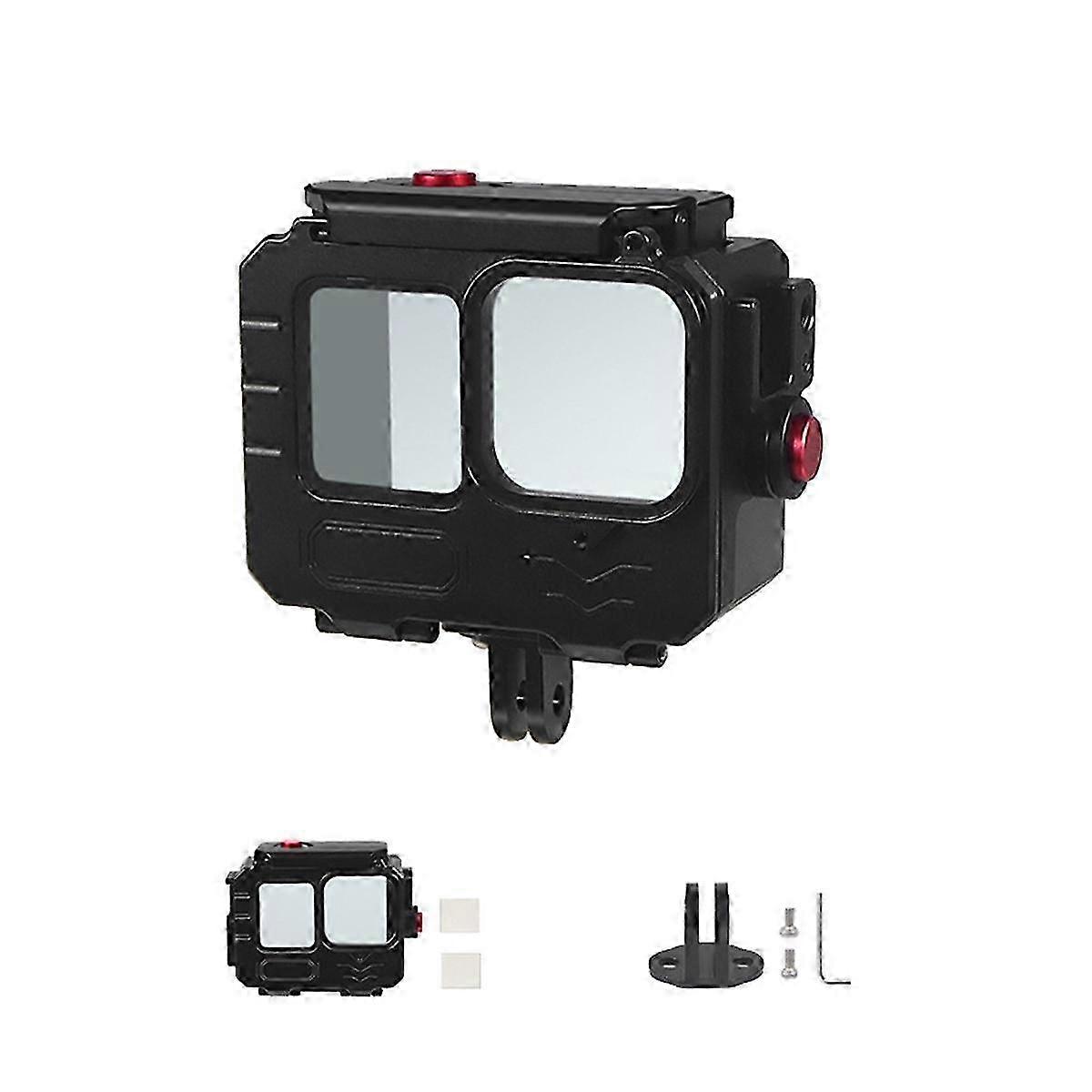 80M Waterproof Case for GoPro12/11/10 Action Camera Deep Diving Action Camera Protective Frame Case for B