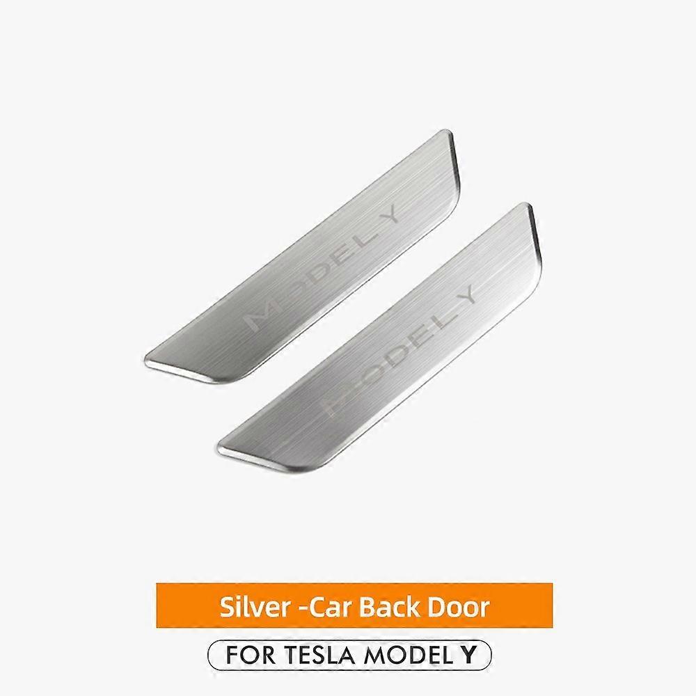 2023 Akcesoria Listwa ochronna na pedały Model Y Włókno węglowe 2022 ModelY Osłona do dekoracji progu drzwi do Tesli Model Y