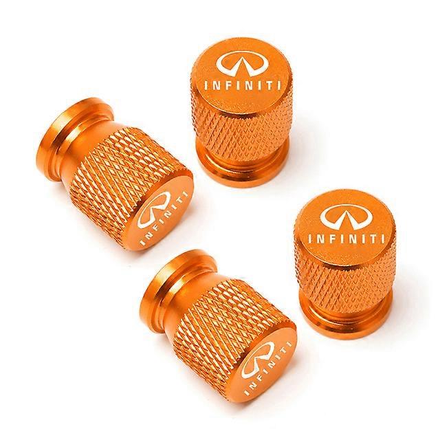 Car Wheel Tire Valve Caps Tyre Stem Covers Airdust Waterproof For Infiniti Q50 Q30 FX35 G37 G35 Q70 QX70 Q60 QX50 QX60 QX80