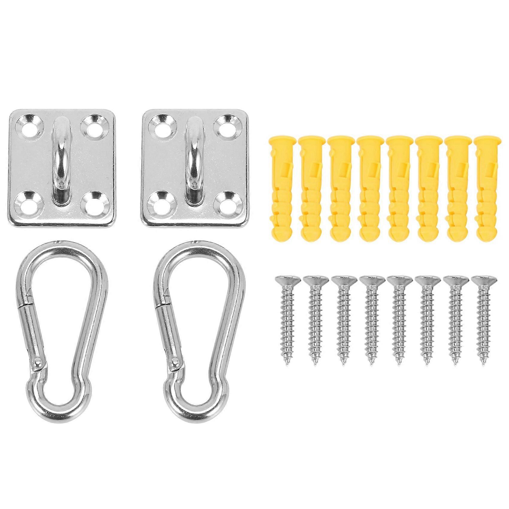 2 Sets Of Suspended Ceiling Wall Mount U-Shaped Hooks Stainless Steel Heavy Duty Multi-Function Ham