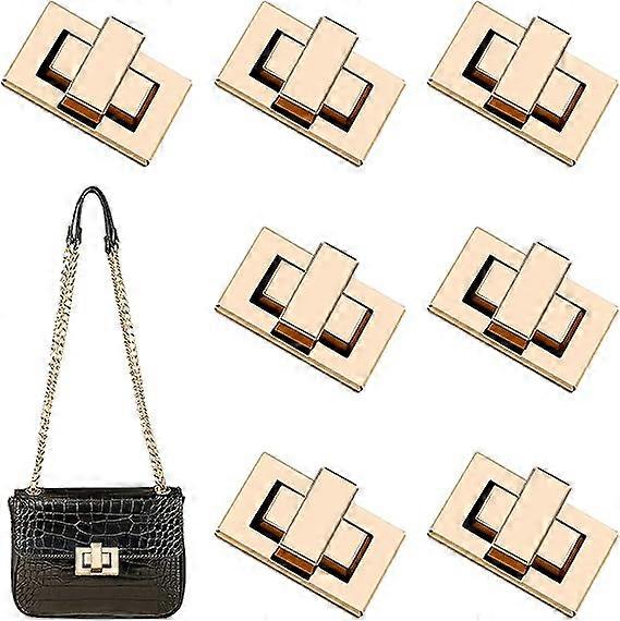 Bag Clasp, 7 Pcs Bag Clasps Fasteners Are Used to Make Bag/Wallet/Purse, Handbag Clasp Uses Classic and Elegant Golden Design/Handbag Locks