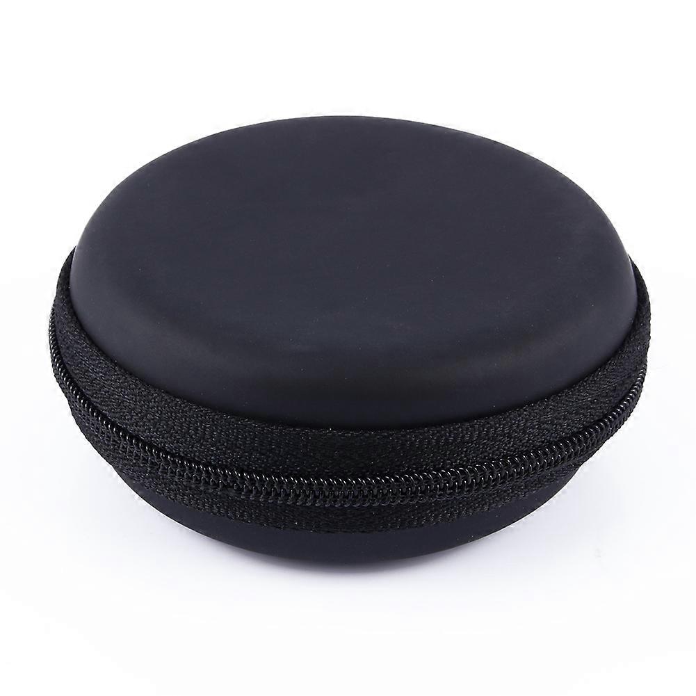 Portable Mini Round Hard Storage Case Bag for Headphone Headphone Bag Round Coin Small Organiser