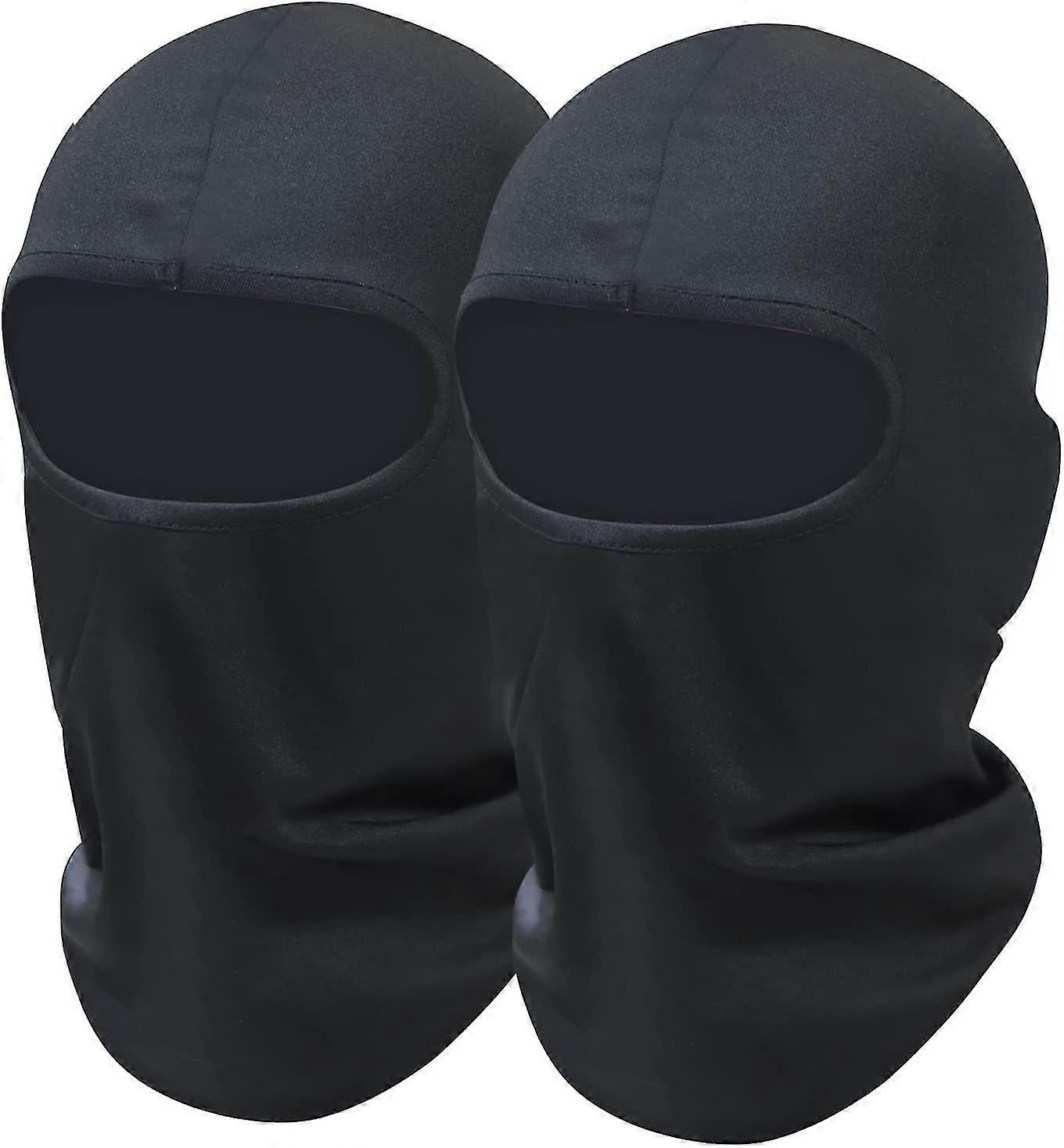 2 Paket Siyah Kayak Maskesi Uv Koruma Hafif Shiesty Maske Balaclava Yüz Maskesi Erkekler Kadın Motosiklet