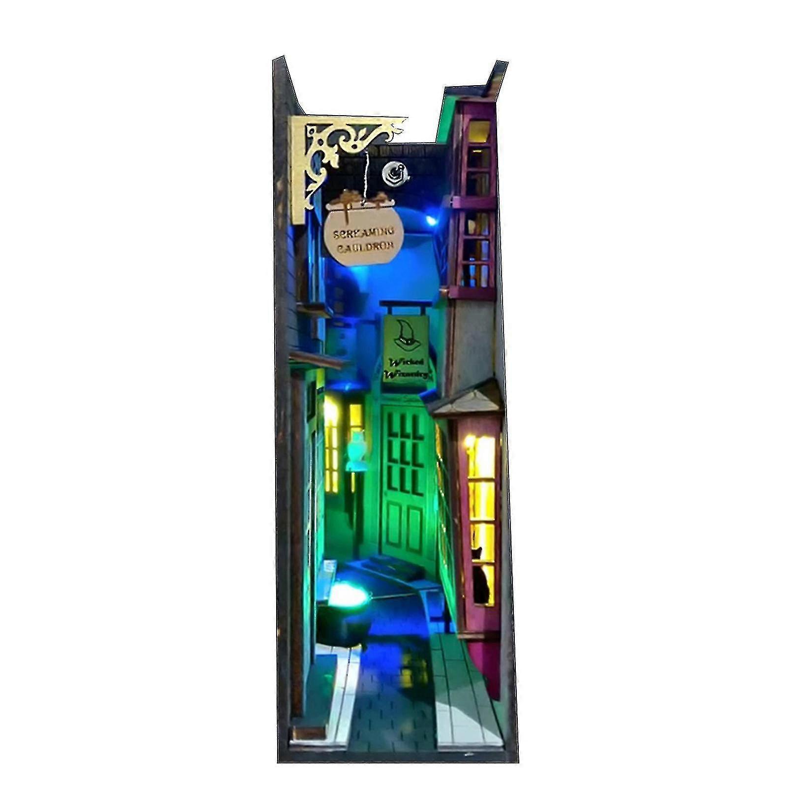Medieval Bookshelf Insert Box Bookends Desktop Organizer Non-skid Bookshelf Decor For Home Office