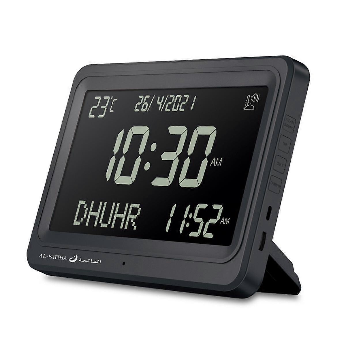 Azan Clock Automatic Worldwide Digital 8 Azan Prayer Sounds Islamic Wall and Desk Clock A