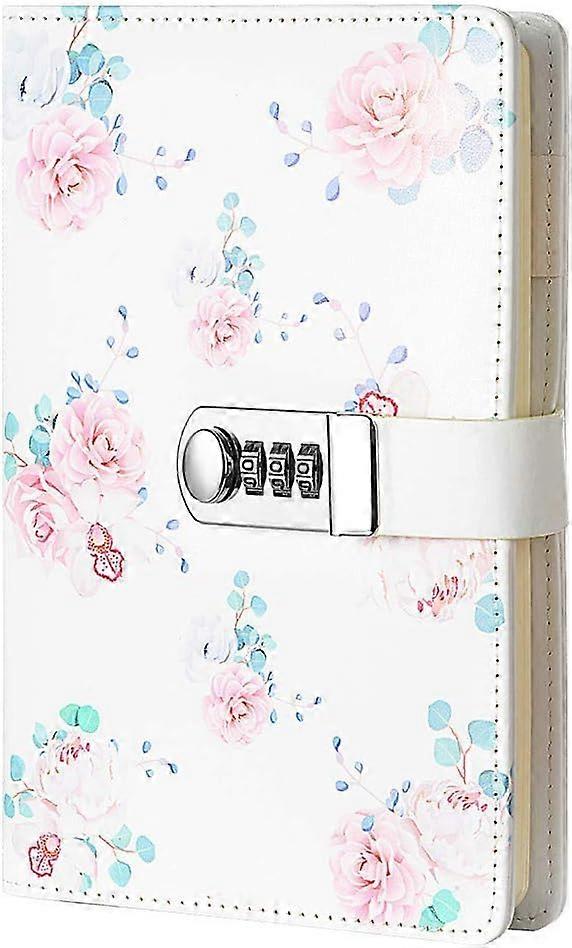 A5 (8.47 X 5.9 Inch) Lock Journal Diary Notebook Combination Locking Journal Diary,Diary with Combination Lock (Style 4)