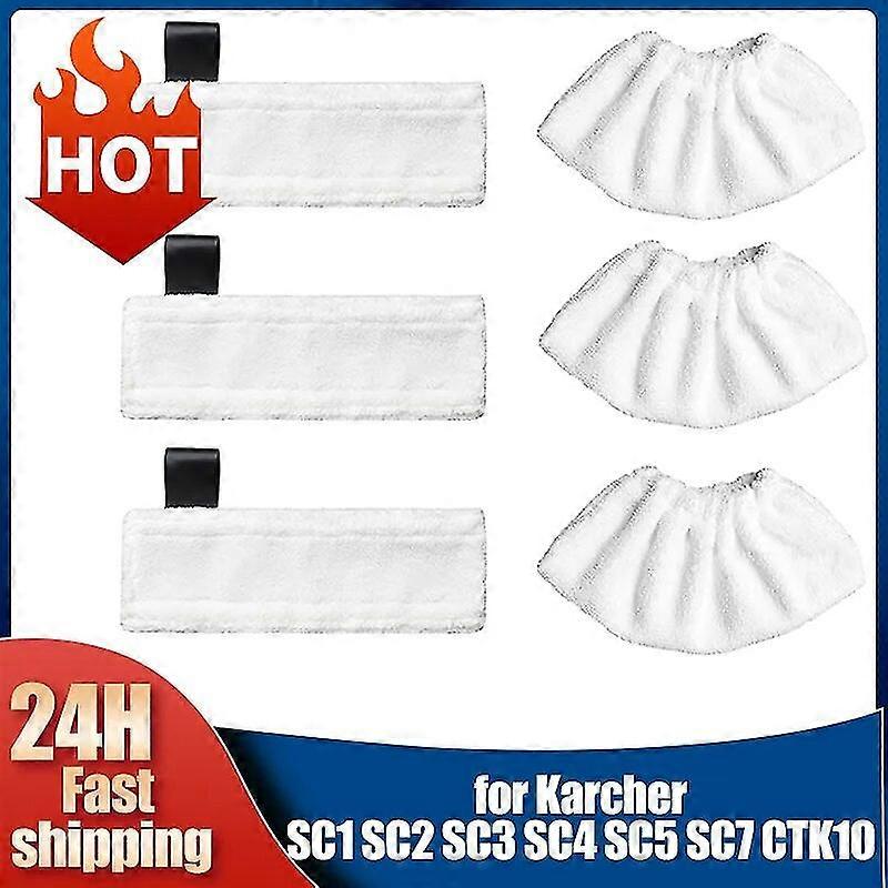 Ausgezeichnete Dampfmopp-Tuch-Lappen für Kärcher Easyfix Sc1 Sc2 Sc3 Sc4 Sc5 Ersatz-Mikrofaser-Reinigungspad-Abdeckung Dampfreiniger-Zubehör