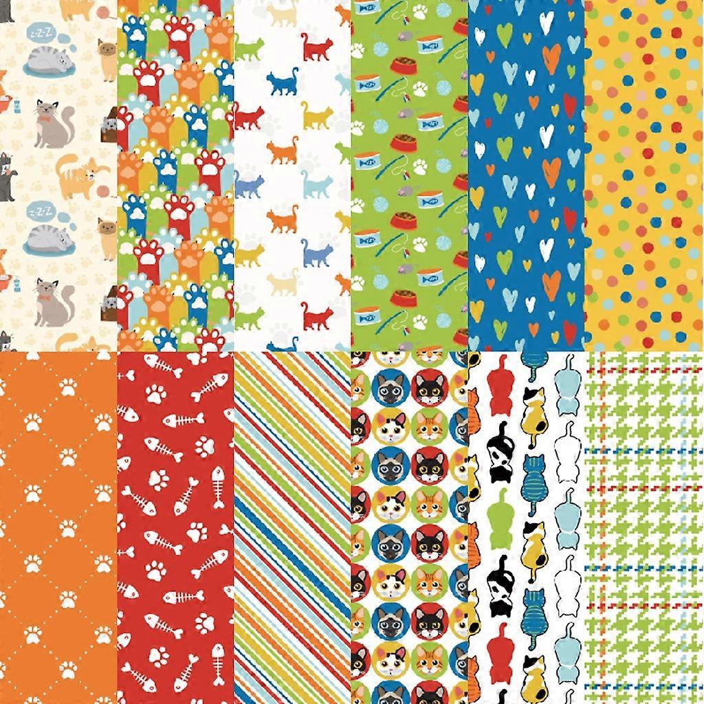 24 Sheets Background Pad Card Making DIY Art Scrapbooking Patterned Paper Craft