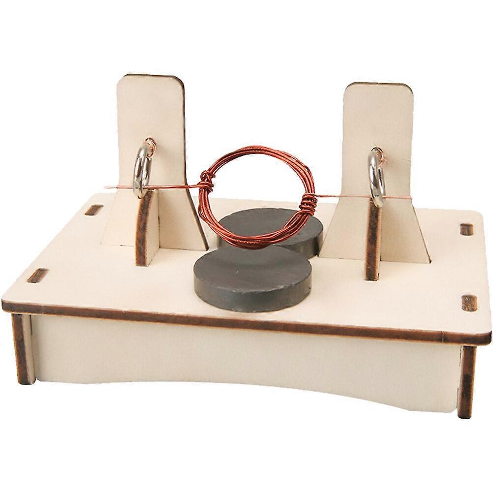 1 set of DIY Science Experiment Toy Wooden Motor Model Wooden Motor Building Kit