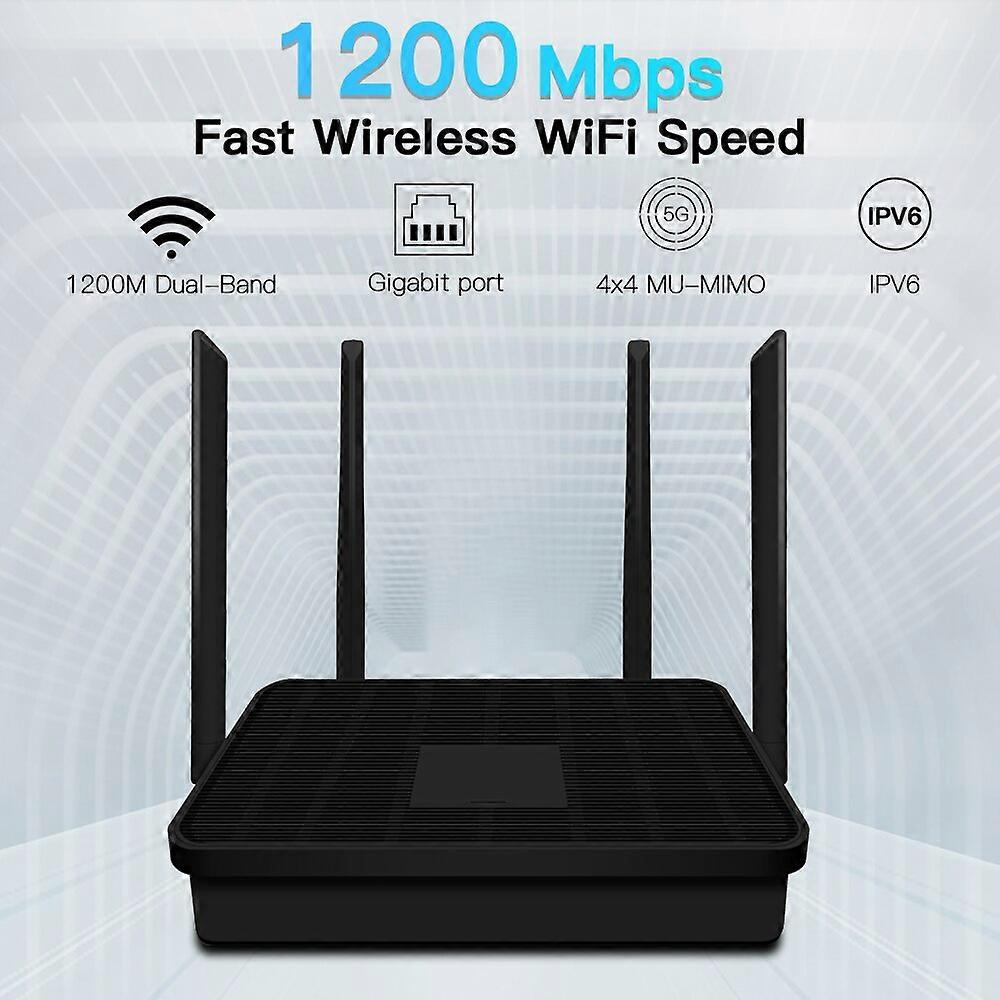 FENVI AC1200 Wi-Fi Router Gigabit Ethernet Router Dual Band 2.4GHz 5GHz Wireless Network WiFi Repeater With 4x5dBi Antennas Home