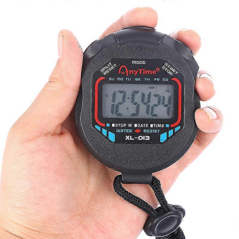 Lcd Digital Professional Chronograph Timer Counter Stop Watch Stopwatch Handheld