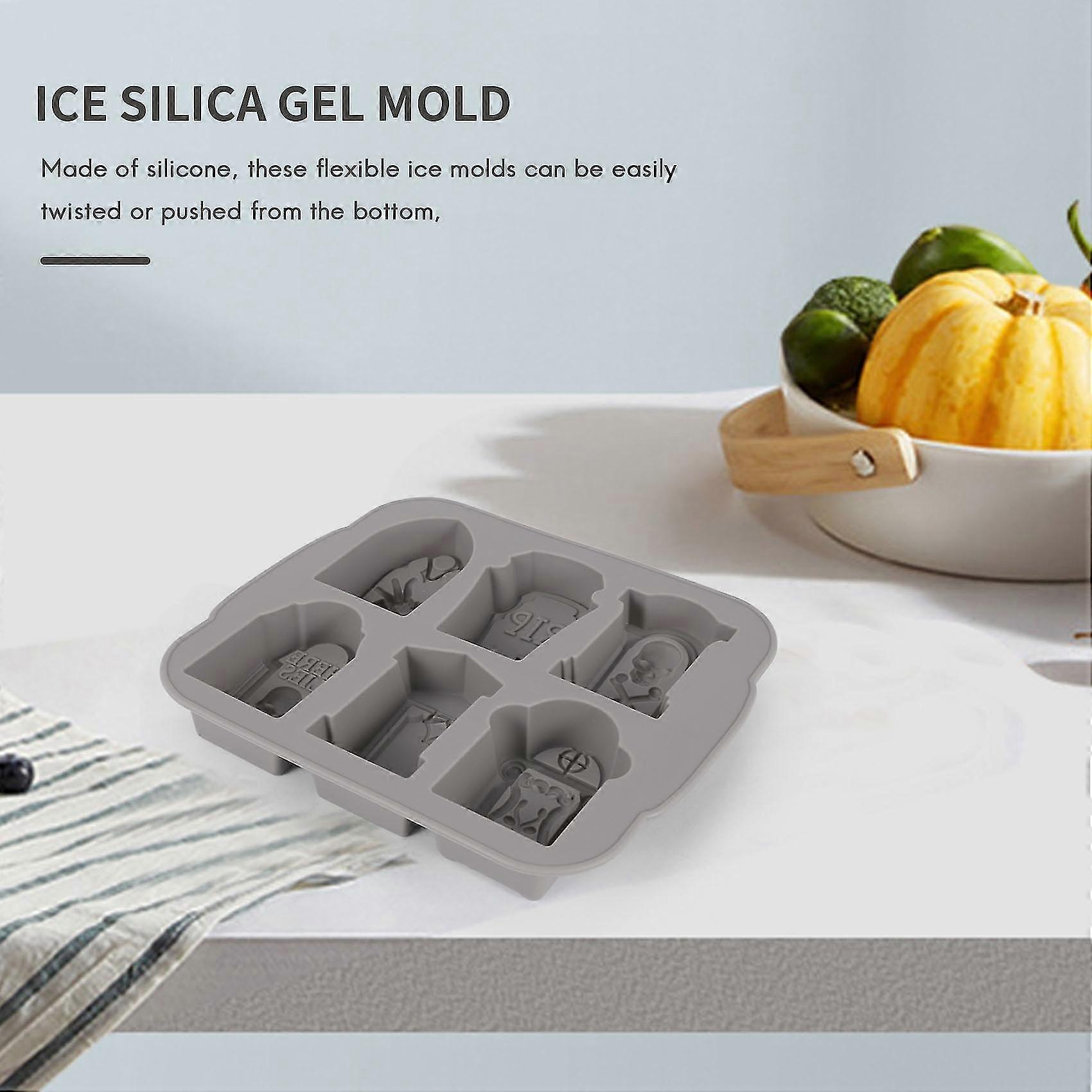 Silicone Ice Trays Rip Gravestone Mold For Ice