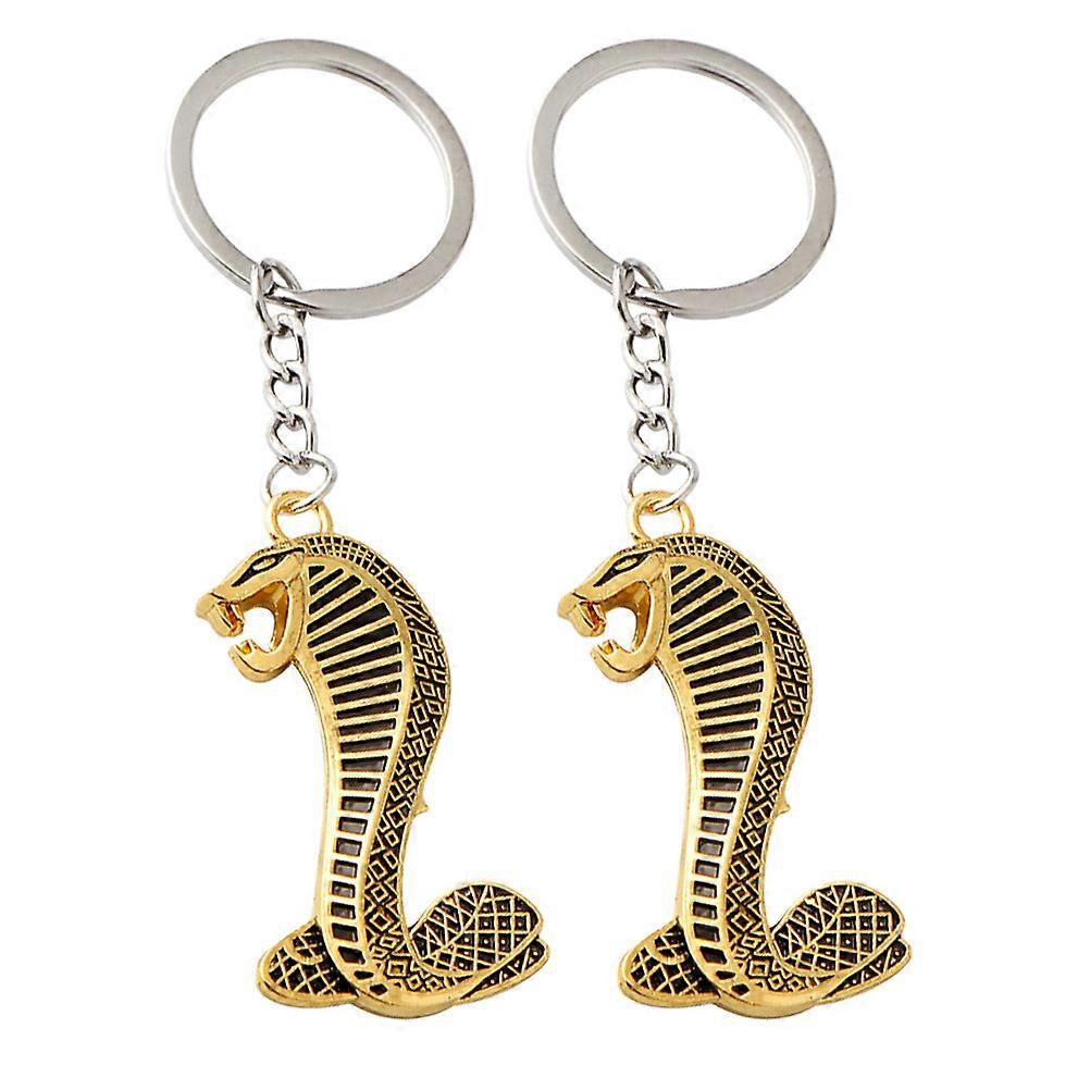 2 Pcs Creative Keychains Unique key Rings Decoration Crafted Key Pendants