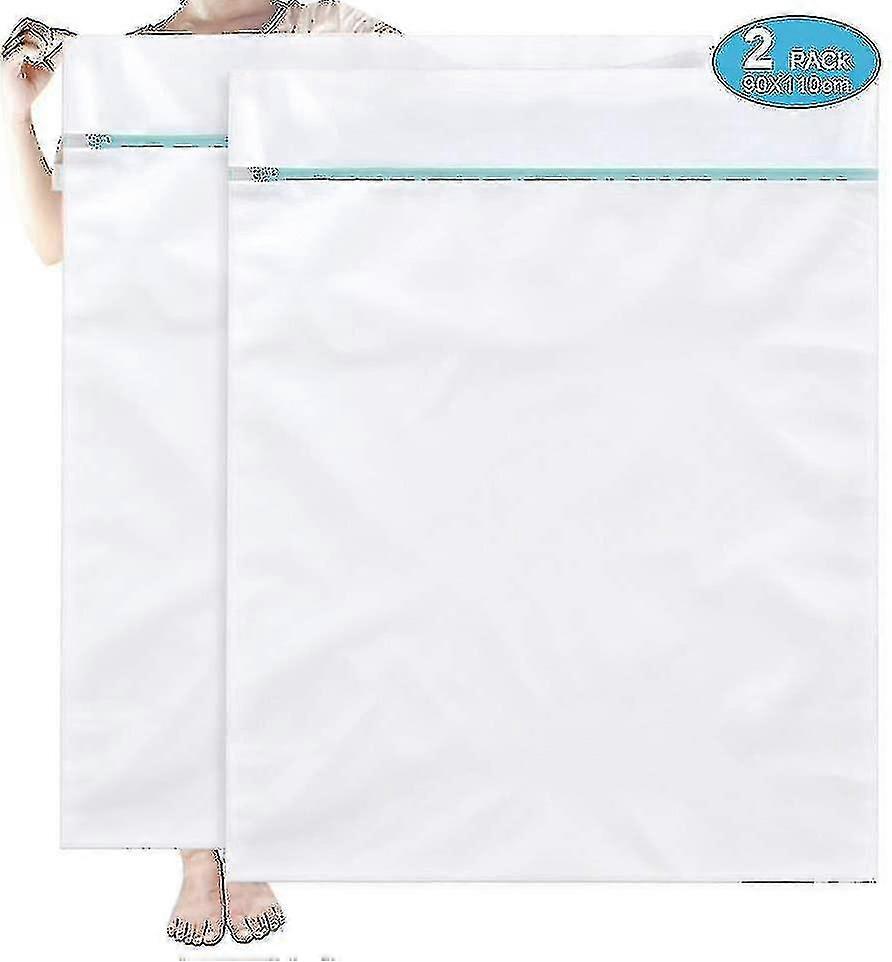 2pcs Extra Large Honeycomb Mesh Laundry Bag Net Fabric Durable 90*110cm  TA
